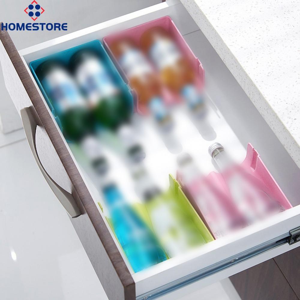 [Homestore]Stackable Plastic Drink Boxes 14x16x7.5cm PP Material for Beer Cans Wine Storage
