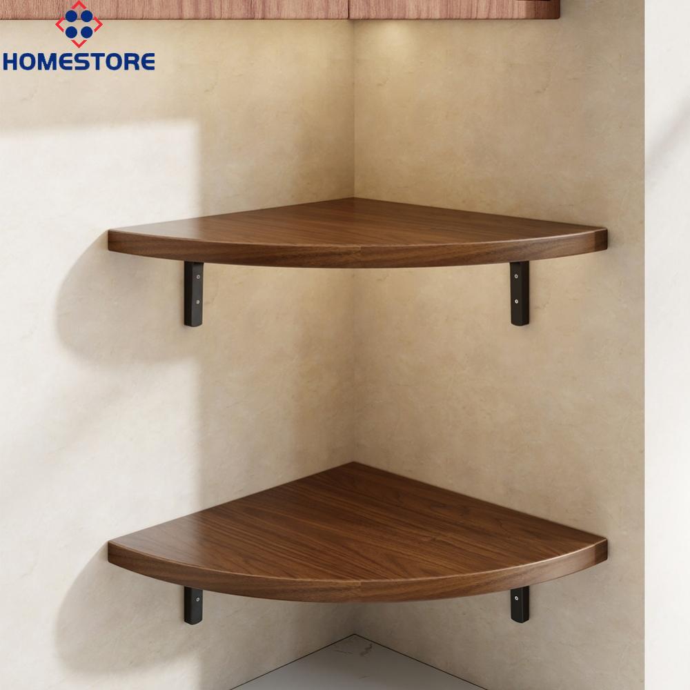 [Homestore]Wall Mounted Corner Shelf Kitchen Organizer Spice Rack Storage Space Saving