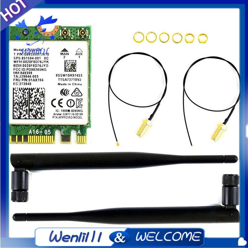 Mô-đun NIC không dây AC8265 chế độ kép Hỗ trợ WiFi 2.4GHz / 5GHz và Bluetooth 4.2 cho Nano Kit