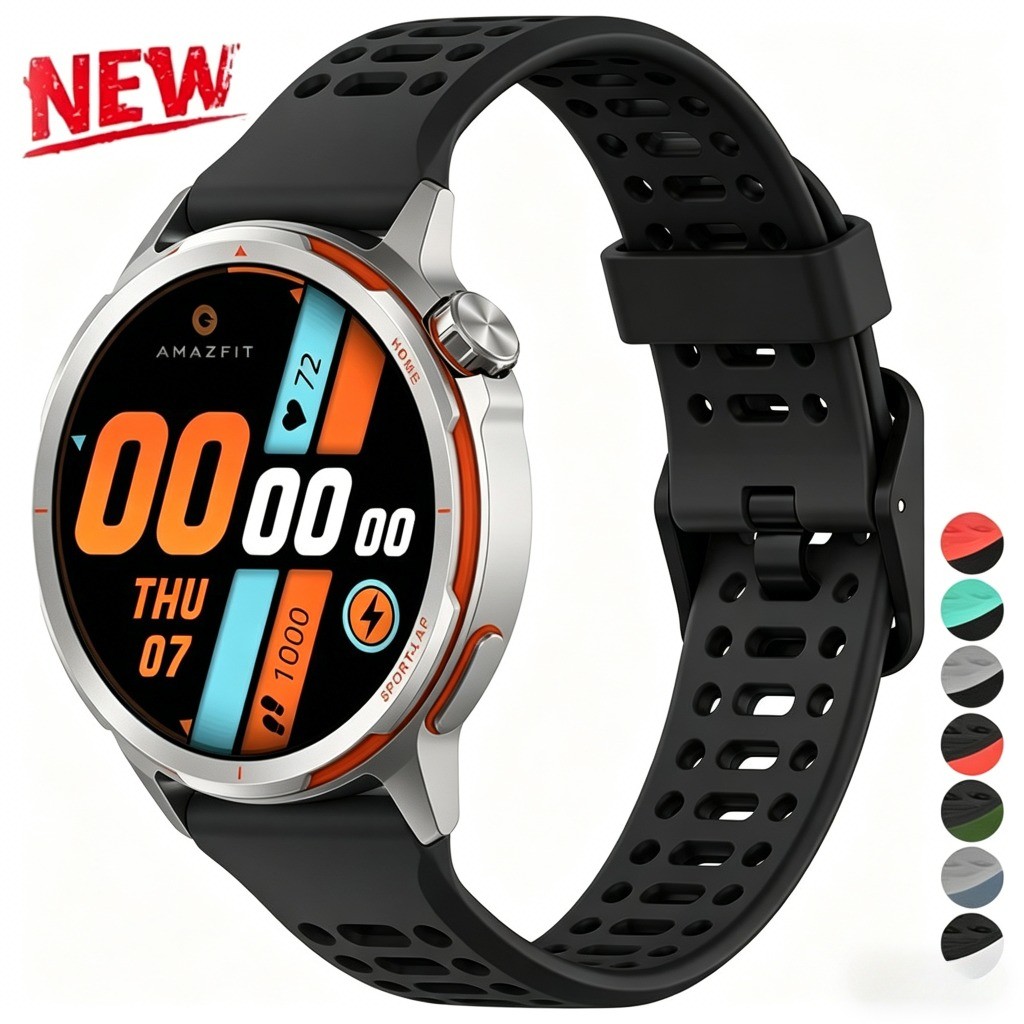Dây đeo thoáng khí bằng silicon 22MM cho Huawei Watch GT Runner 2 cho Huawei GT6 GT6 Pro 46mm