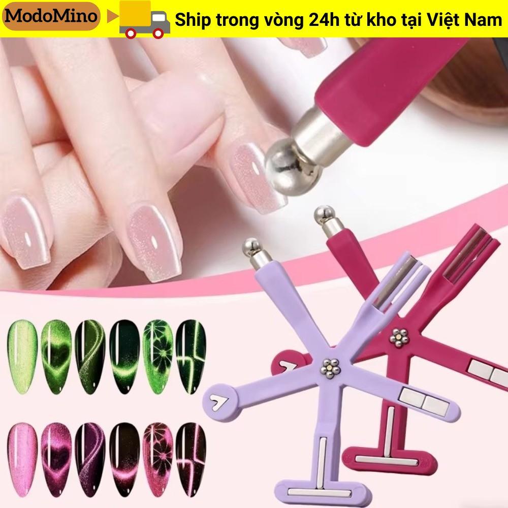 MODOMINO Cat Eye Nail Art Stick, Love Starfish Cat Eye Magnetic Nail Art Tool, 8 trong 1 Moon Daisy 