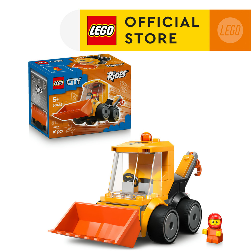 LEGO CITY 60483 Đồ Chơi Lắp Ráp Rides - Xe Xúc Công Trình (61 Chi Tiết)