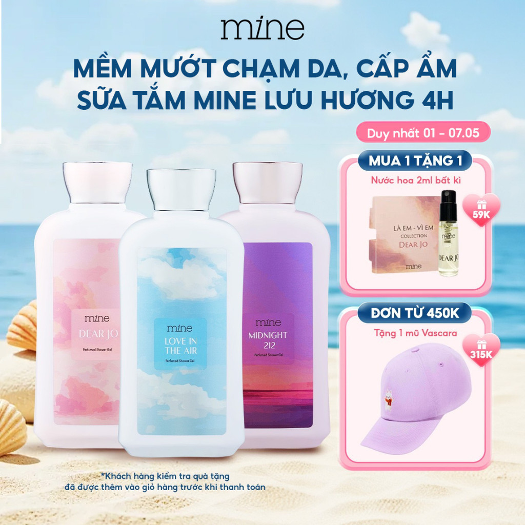 Sữa Tắm Hương Nước Hoa Mine Perfumed Showergel Thơm Quyến Rũ Hỗ trợ Dưỡng Ẩm Và Dưỡng Sáng Da 470g | BigBuy360 - bigbuy360.vn