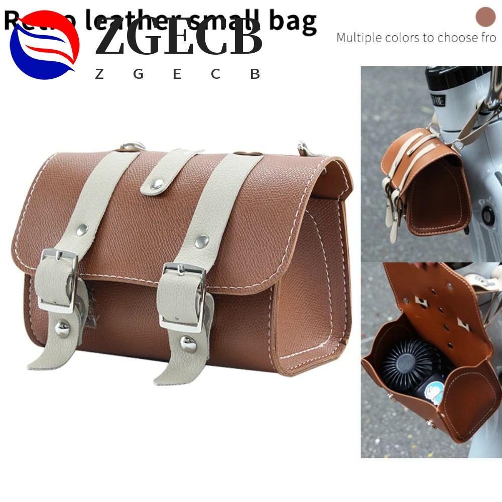 Túi Treo Xe Đạp ZGECB, Túi Đựng Đồ Xe Đạp Đa Năng Xe Đạp & Vai, Túi Đầu Xe Đạp Metro Da Cổ Điển, Phụ