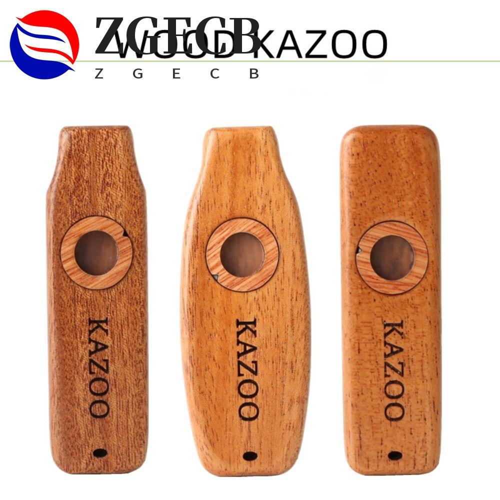 ZGECB Kazoo Gỗ, Gỗ Có Dây Buộc Nhẹ Đi Kèm Kazoo, Nhạc Cụ Kèm Nhạc Cụ Có Thể Tháo Rời Nhiều Màu Nhạc 