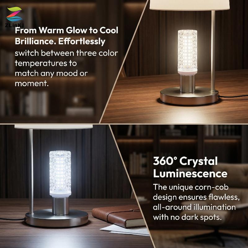Bóng đèn ngô LED ZLinKJ E14 E27 14W 18W 24W 50W Đèn trang trí hiệu quả cao cho đèn lồng trong nhà Bế