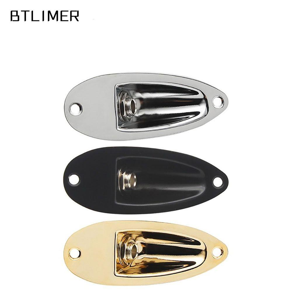 ESSECCOME Guitar Jack Đĩa, 6.35mm 1 / 4 "Thuyền Hình Guitar Jack Đầu Vào, Linh Kiện Thay Thế Đàn Gui