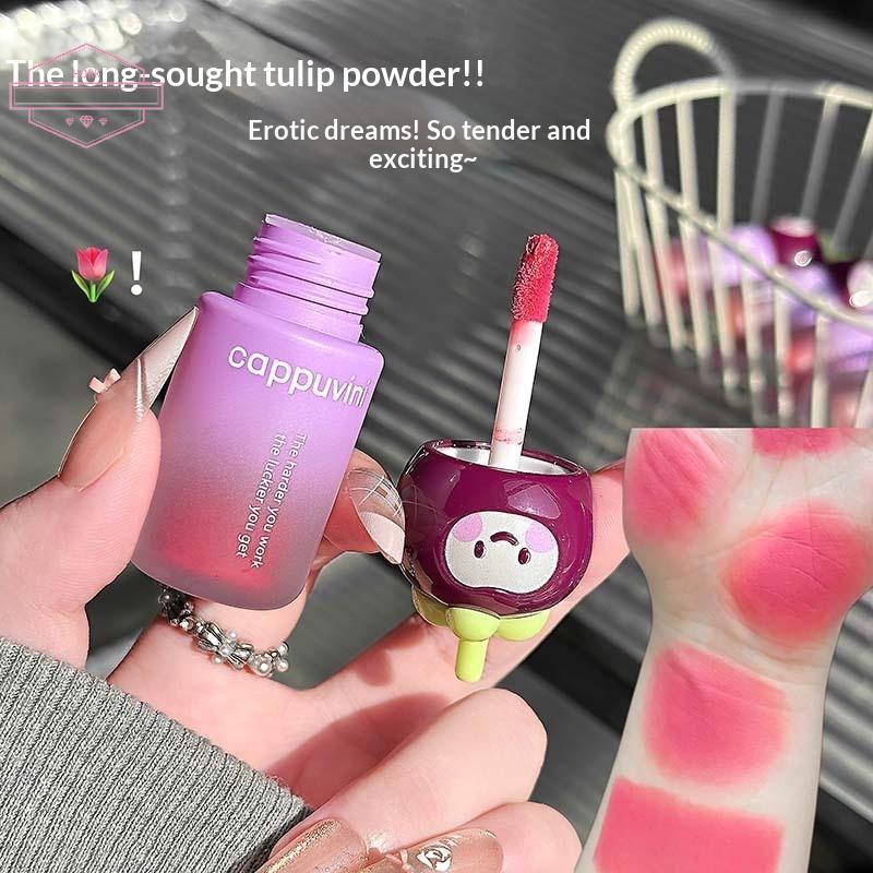 HORK Cappuvini Matte Lip Mud: Velvet Mist Rose Red, Lâu trôi & Chống nước VN