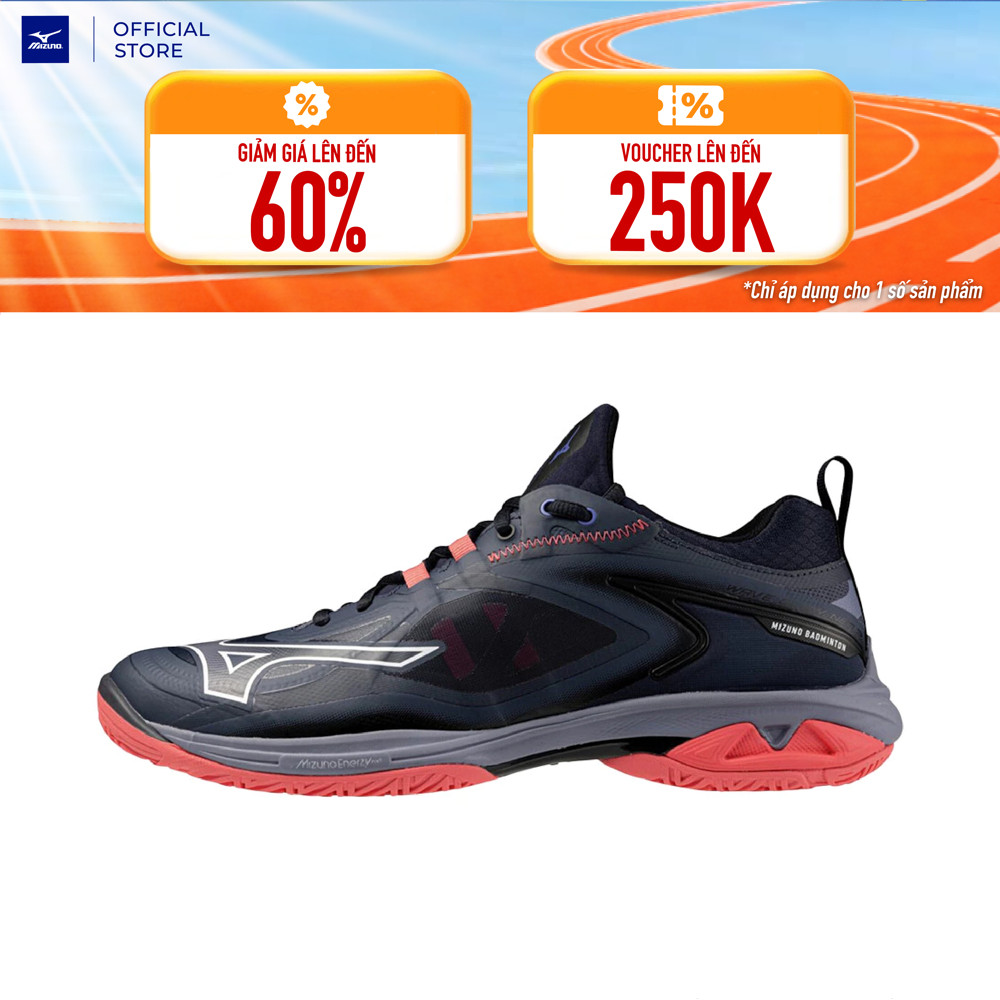 Giày Cầu Lông Unisex Mizuno Wave Claw Neo 3 - Đen - 71GA247326