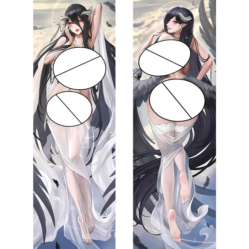 Anime Overlord albedo In Hai Mặt Hing Thân Gối Otaku Cosplay Gối