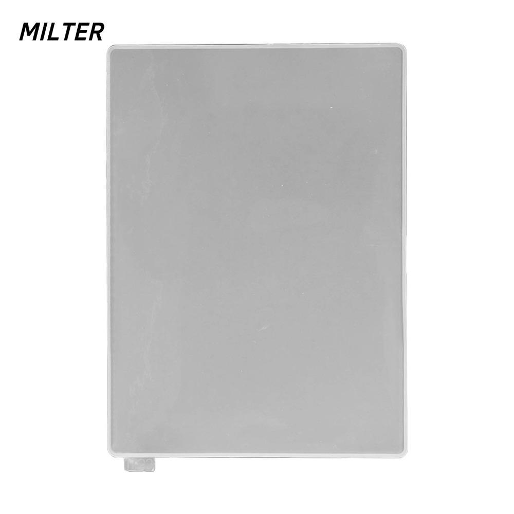 MILTER Khuôn Nhựa Resin Dạng Bảng Kẹp, Silicon Trắng Mềm Dễ Tháo Khuôn, Đúc Resin Bìa Tài Liệu A4 DI