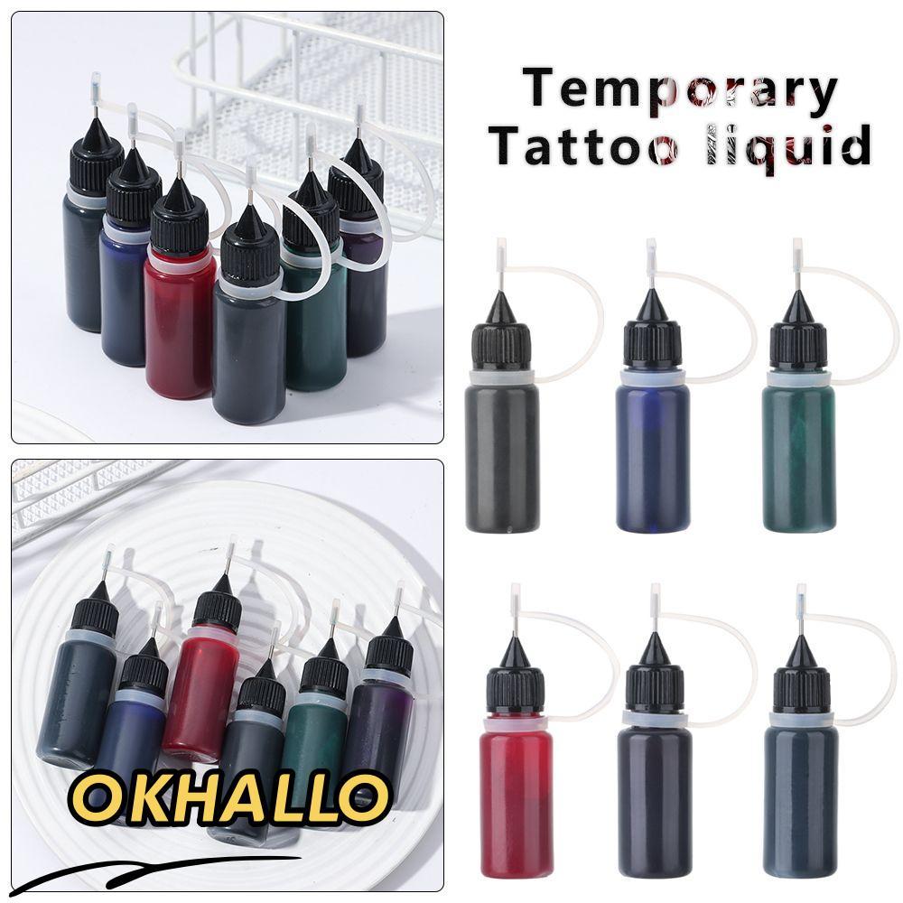 OKHALLO Bút Kẻ Lông Mày Henna - Tattoo Ink Cho Nghệ Thuật Cơ Thể