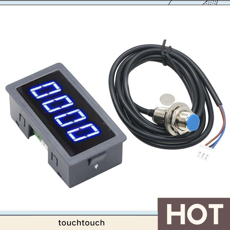 Bộ đếm vòng / phút động cơ DC Bộ đếm vòng / phút công nghiệp 10-9999 vòng / phút touchtouch.vn