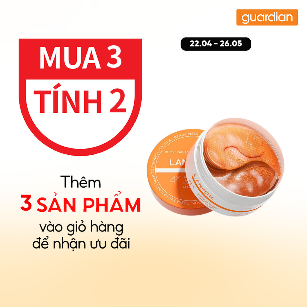 Mặt Nạ Cho Vùng Da Mắt Vitamin C Lanbena Antioxidant Vitamin C Hydra-Gel Eye Patches 60g