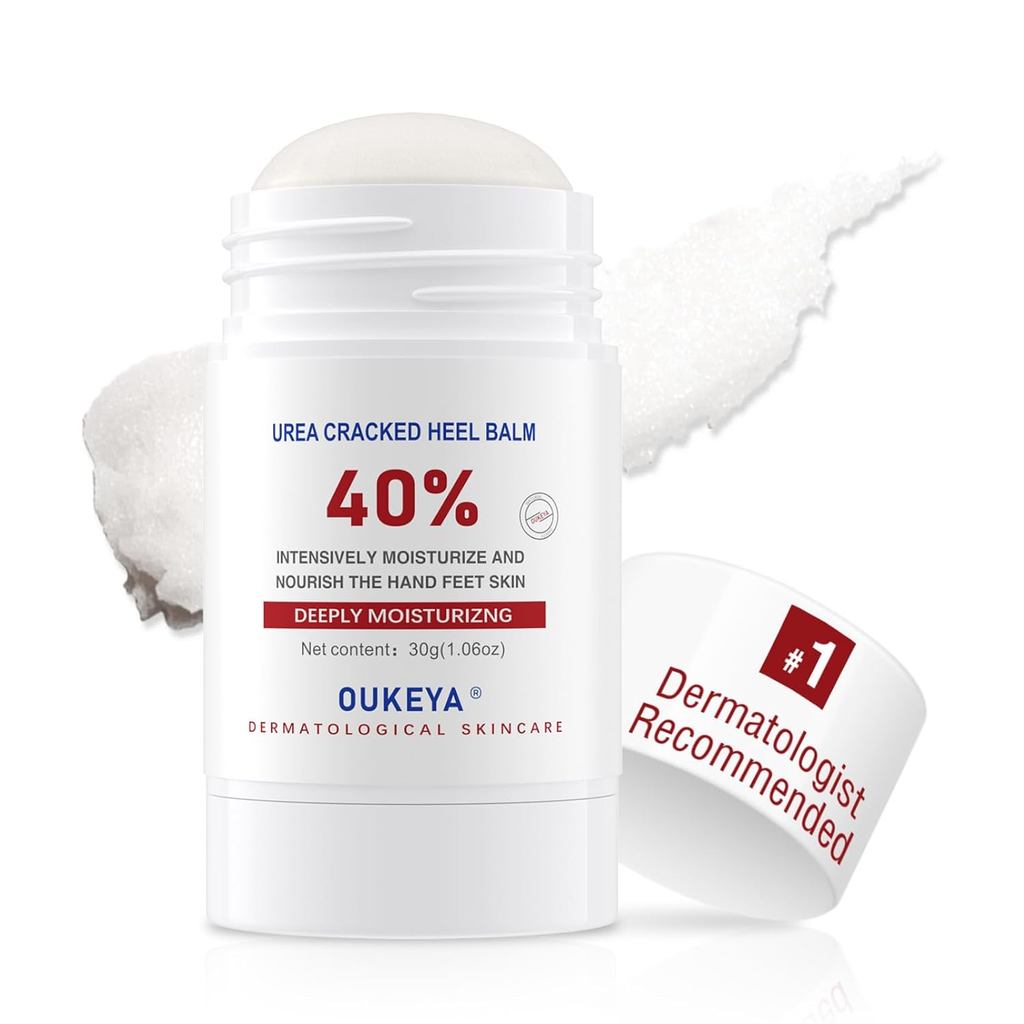 OUKEYA Urea Cream Stick 40%, Son dưỡng chân & tay cho da khô, nứt nẻ & da thô, Sữa dưỡng da Urê 40% 