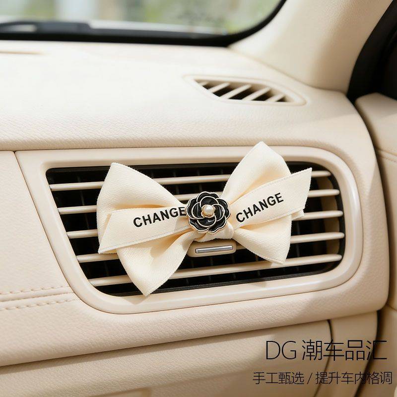 [Shop Hot Sale] Princess Escape Car-Mounted Air Conditioning Air Outlet Bow Decorations Exquisite Hi