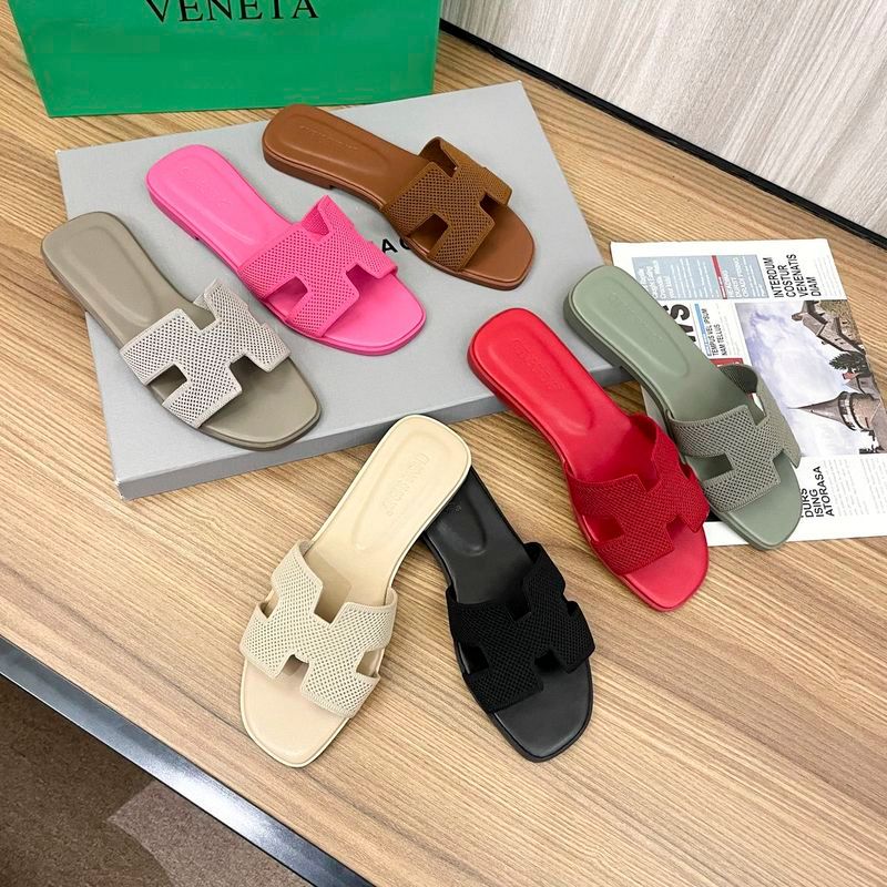 H Dép Nữ Mùa Hè Mặc Ngoài 2024 Thời Trang Chính Hãng Da Flip-Flops Kỳ Nghỉ Đi Biển Flat H Dép Dép