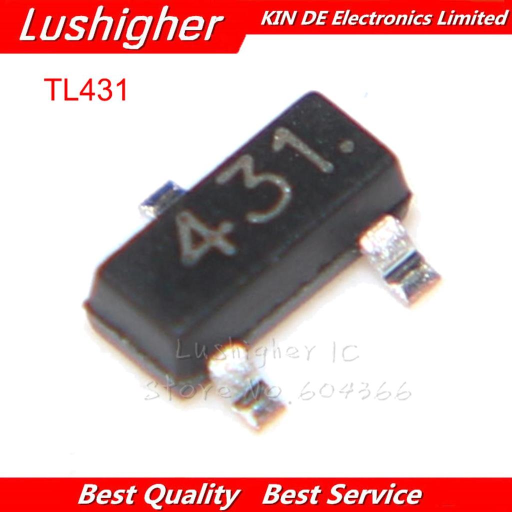 100 CÁI TL431 SOT TL431A SOT-23 431 SOT SMD Bộ điều chỉnh điện áp mới IC