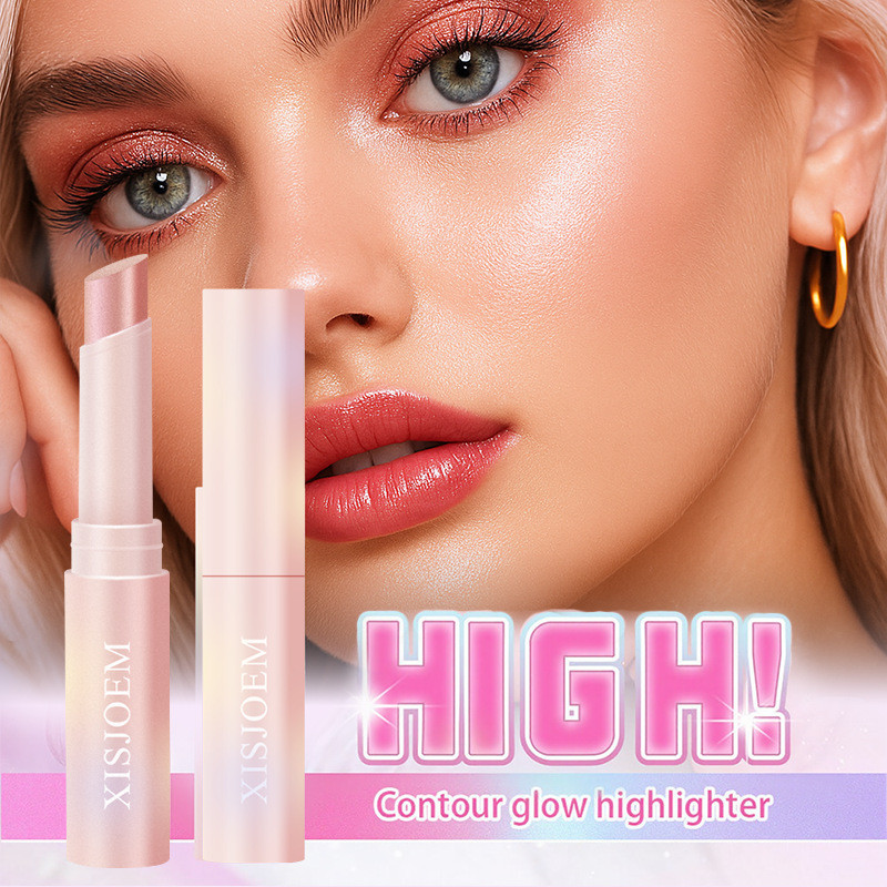 Popular~Popular Jelly Eyeshadow Stick, Beauty Eyeshadow Pen, Crystal Highlighter Makeup, Multi-color