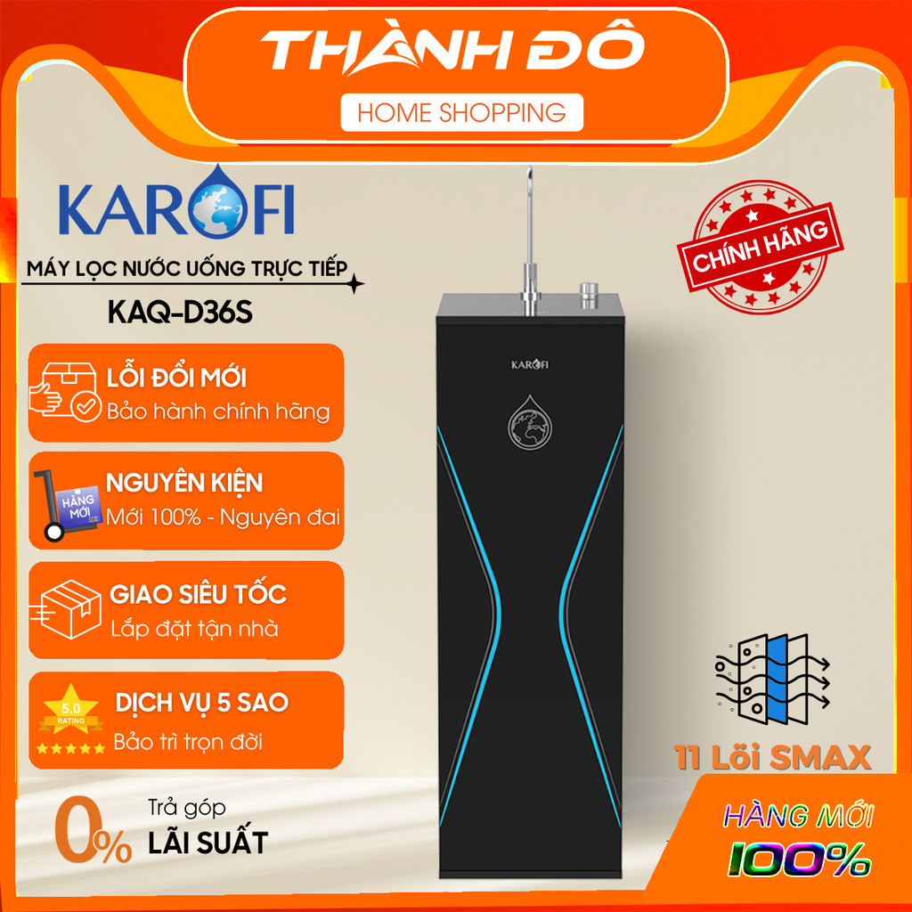 GIAO TOÀN QUỐC - Máy Lọc Nước Karofi 11 lõi KAQ-D36S