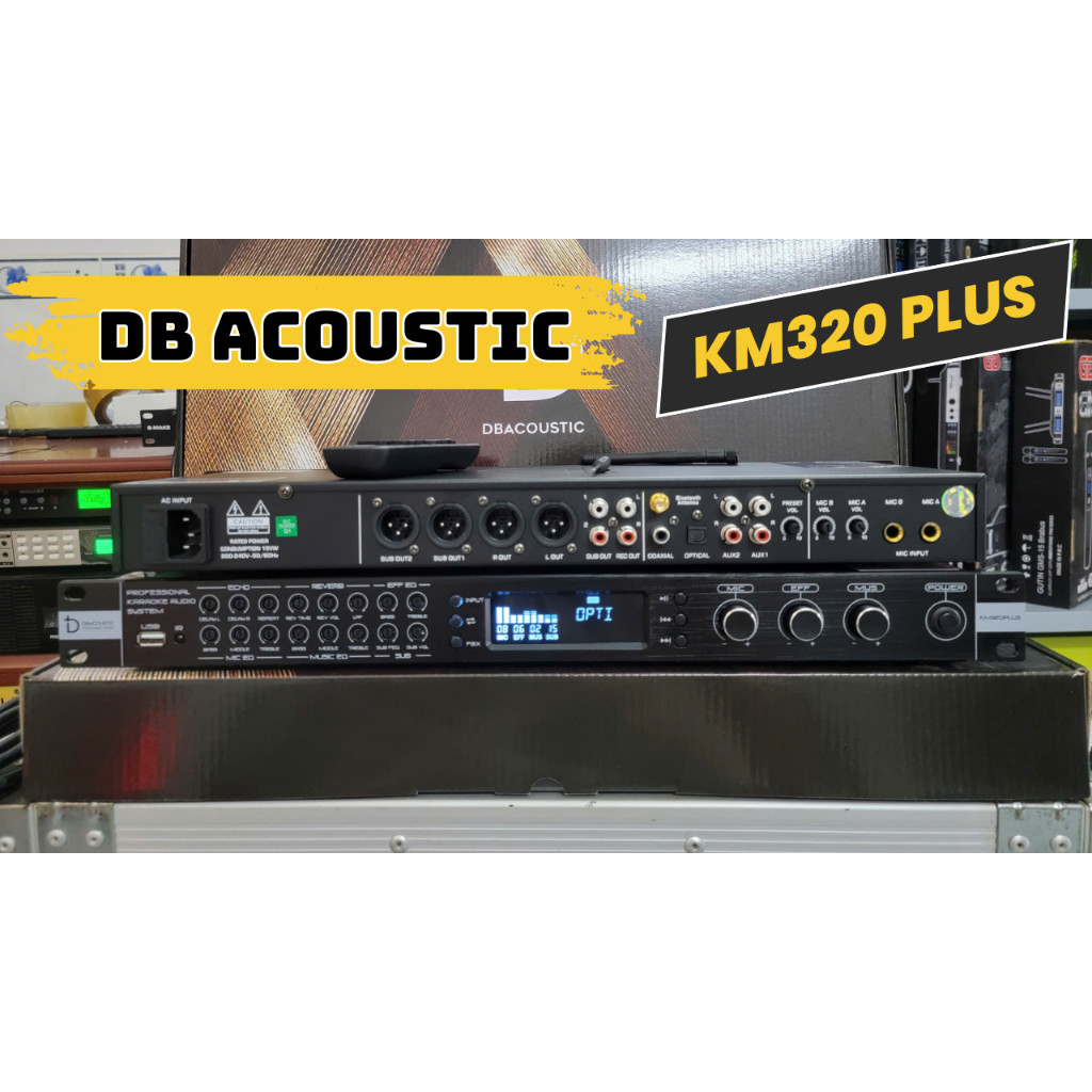 Vang db Acoustic KM320 Plus Chính Hãng | Echo - Reverb Mượt Mà Như Vang Số | Được BH 2 Năm.HD audio