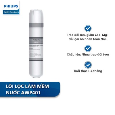Lõi lọc làm mềm nước Philips AWP401 dành cho bộ tiền lọc AWP1808