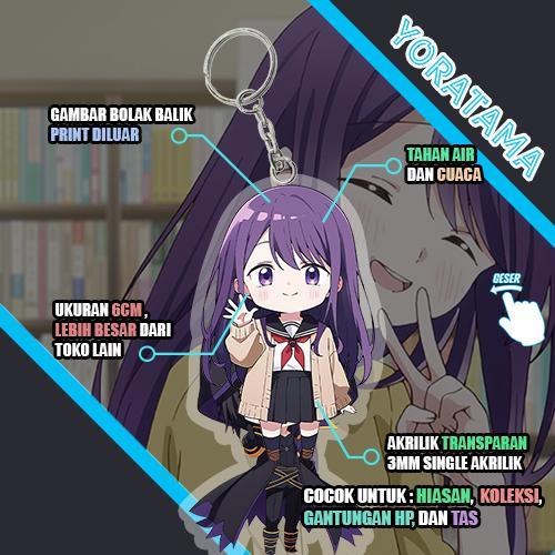 Gantungan Kunci Nagisa Kubo Kubo-san Wa Boku, Keychain Anime Lucu