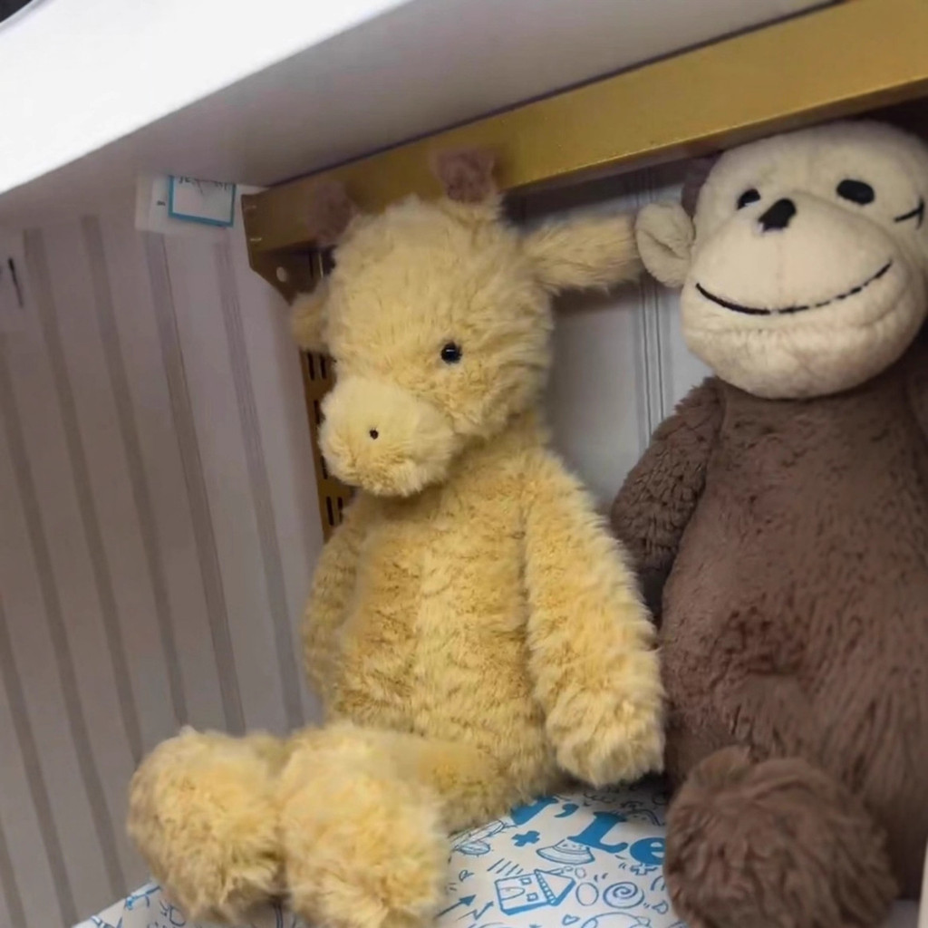 New giraffe plush toy doll for children, soothing toy, plush toy gift for girls