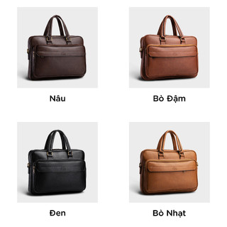 Cặp Công Sở Lata (Thời trang nam basic đựng laptop 14 inch - Cặp da CA26)