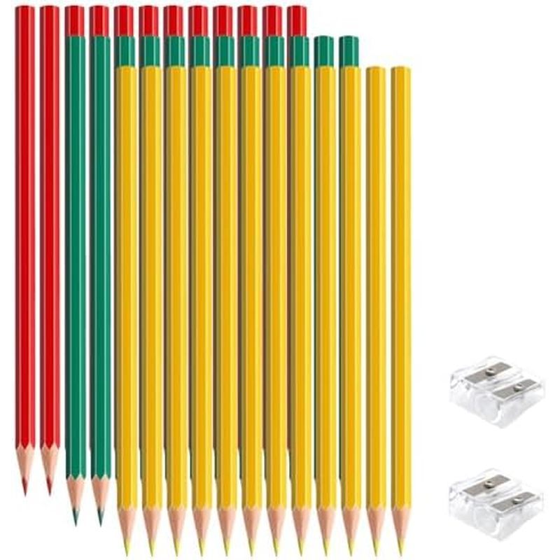 36 Red Yellow Blue PCS Colored Pencils, Pre-sharpened Professional Wooden Art Pencils Set for Artist