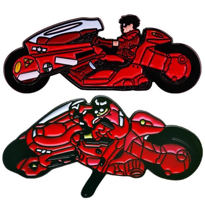 AKIRA AKIRA Thổ Cẩm Shotaro Kanda Xe Máy Hoạt Hình Anime Pin Hợp Kim Sơn Phụ Kiện ZLRY