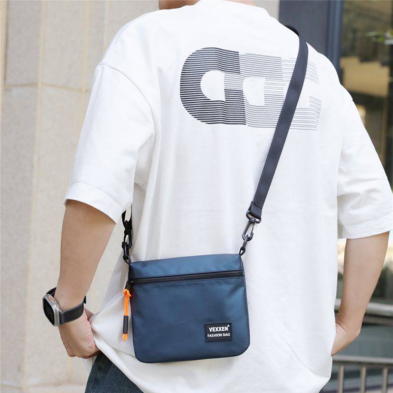 New Men's Bag Shoulder Bag Waterproof Thin Simple Men Fashion Brands Casual Messenger Bag Fashion Ba
