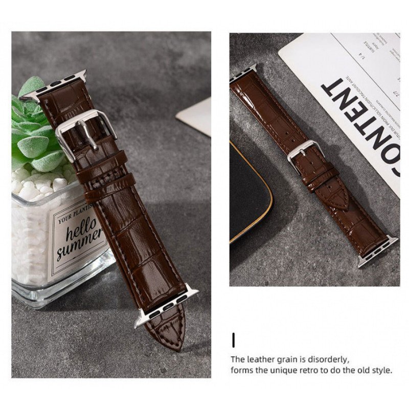 Dây da thật phát hành nhanh Spring Bar Tương thích với Smart Watch Series 2 3 4 5 6 7 SE Phụ kiện đồ