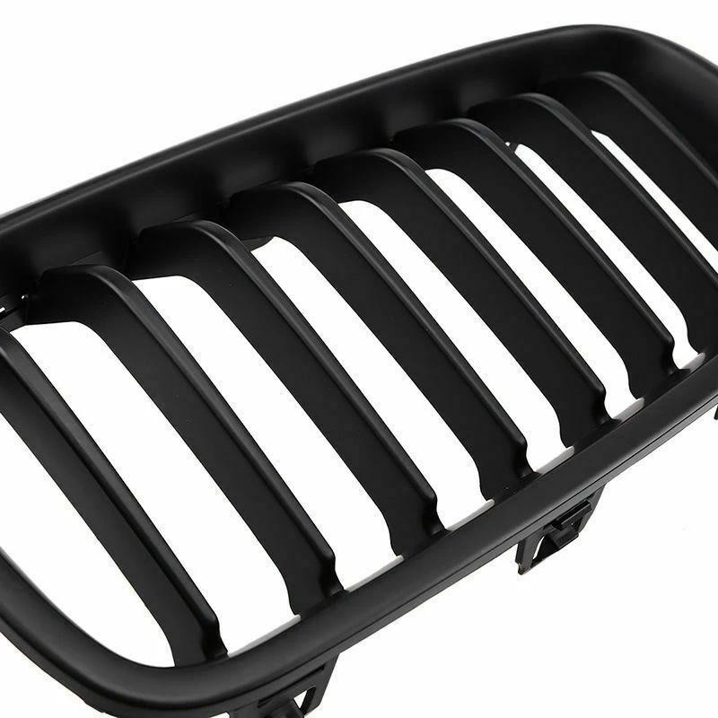 NEW-F30 Grill, Front Hood Kidney Grill For-BMW 3 Series F30 F31 F35 2012-2018 (Single Slat Matte Bla