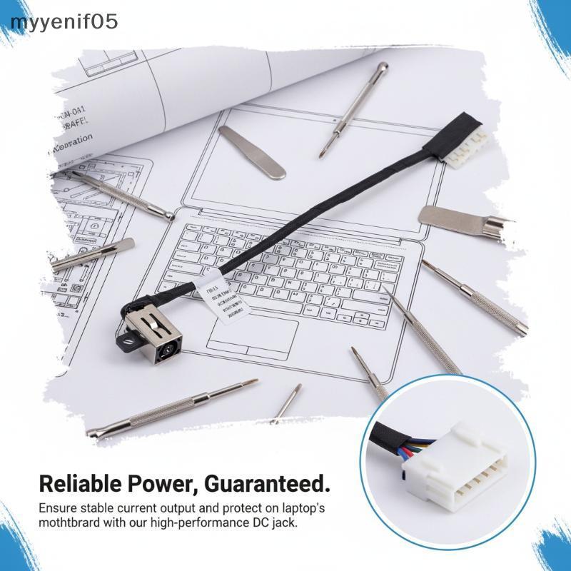 Myyenif cho Inspiron Vostro 15 3510 3400 3401 3500 3501 DC trong jack điện W/Cáp 4vp7c 04vp7c dc3010