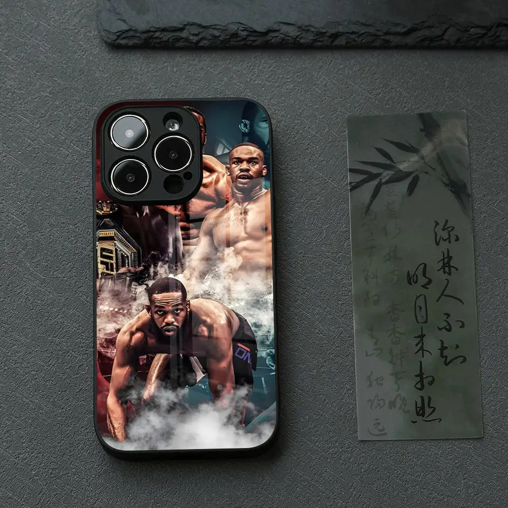 BK-3 Fighting Jon Jones Ốp Lưng Điện Thoại IPhone 17 16 14 Pro 15 13 12 Max 11 XR XS 6 Air 7 8 6s X 