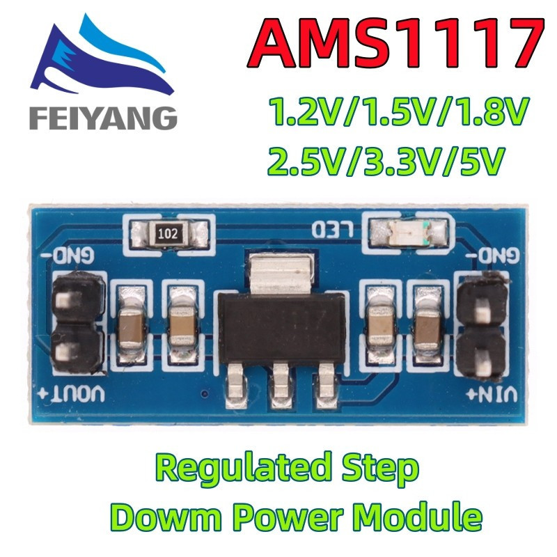 Ams1117 1.2V 1.5V 1.8V 2.5V 3.3V 5V Mô-đun cấp nguồn AMS1117-5.0V Mô-đun nguồn AMS1117-3.3V Cho Bộ D