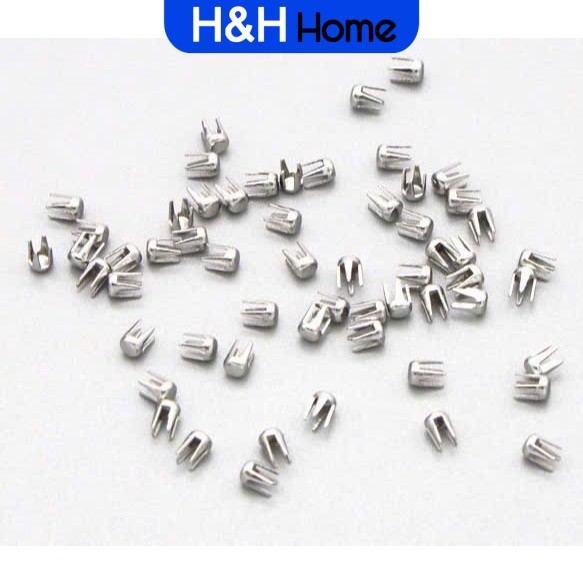 Set 500 đinh tán chân chấu đóng hạt cườm , đóng hạt ngọc trai nhựa không lỗ H&H HOME