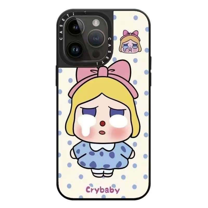 Ốp Điện Thoại Mới Chấm Bi crybaby crybaby Apple 17promax Ốp Lưng Thích Hợp Cho iPhone16promax Dạo Ph