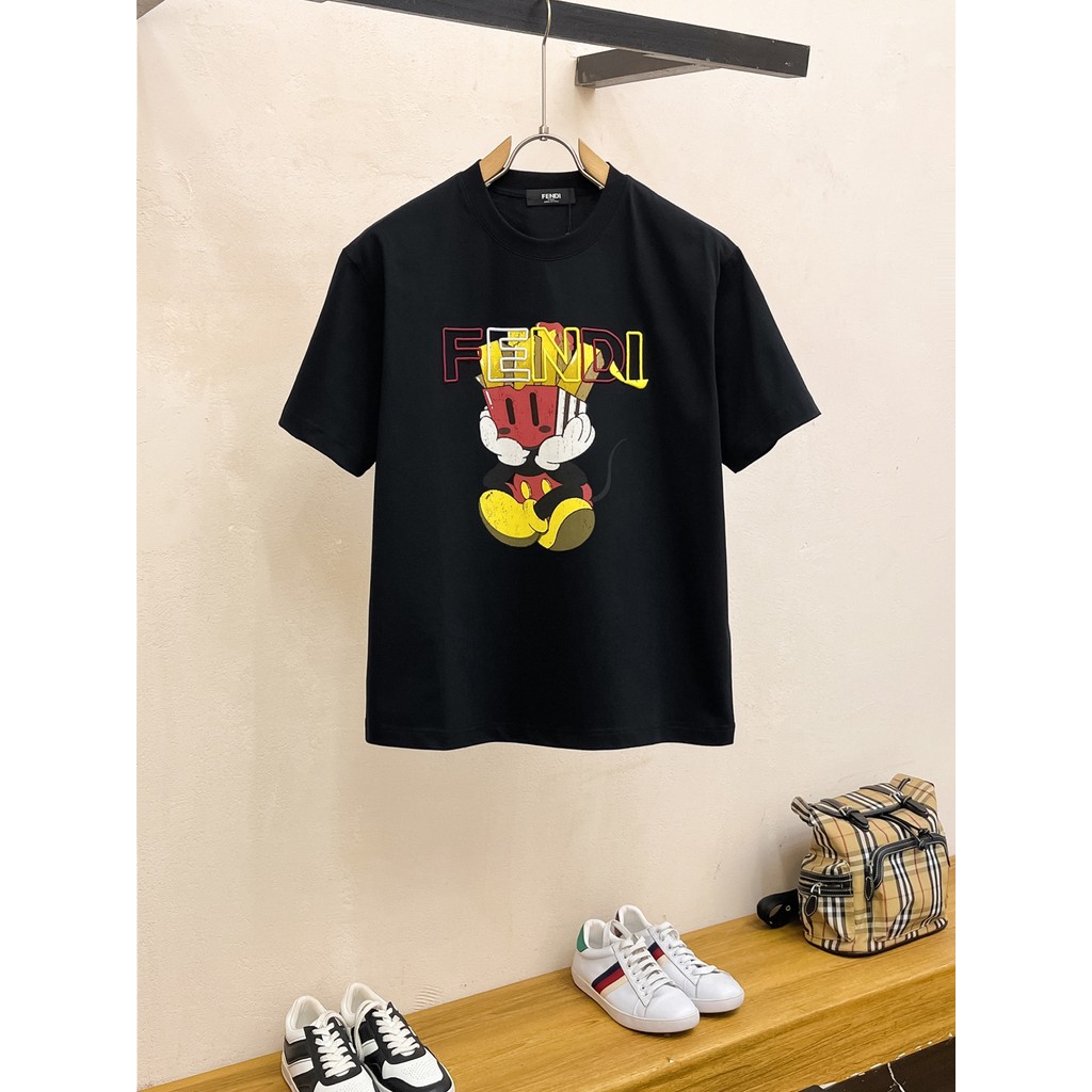 Fendi 2026 - Áo Thun Ngắn Tay Nam Nữ Phong Cách Cặp Đôi, Đáy Áo Sơ Mi Cao Cấp, Thời Trang Xuân Thu