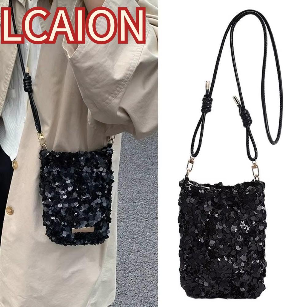 Túi đeo chéo LCAION, Túi đeo vai Mini thiết kế tiệc tối, Túi xách và ví Bling Bling Bling dành cho n