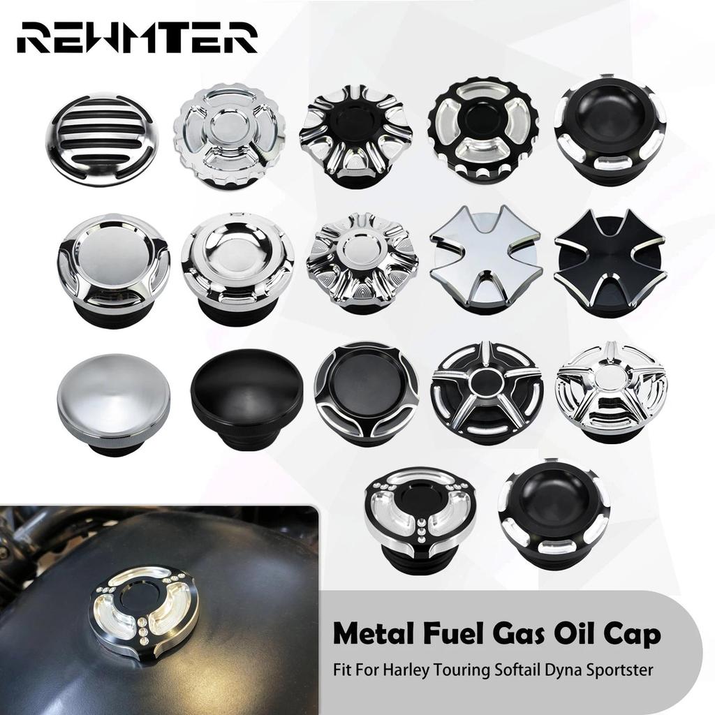 RW Tay Phải Chủ Đề Nắp Gas Nắp Bình Dầu Xe Máy Cho Harley Soft Boy FAT Sportster 883 1200 Dyna flh