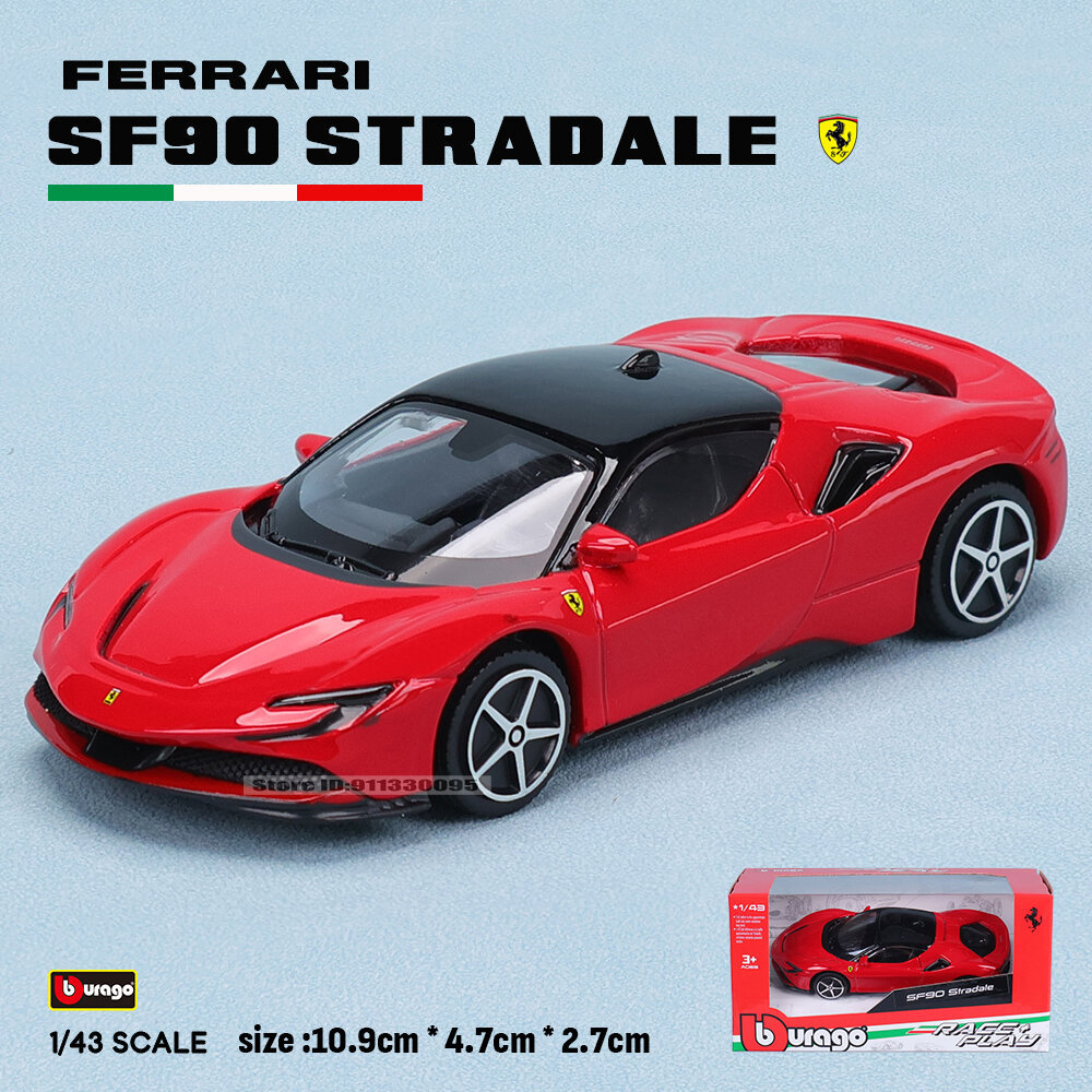 Bburago 1: 43 Ferrari full series Purosangue sp2 488GTB 250GTO SF90 ROMA hợp kim ô tô sang trọng đúc