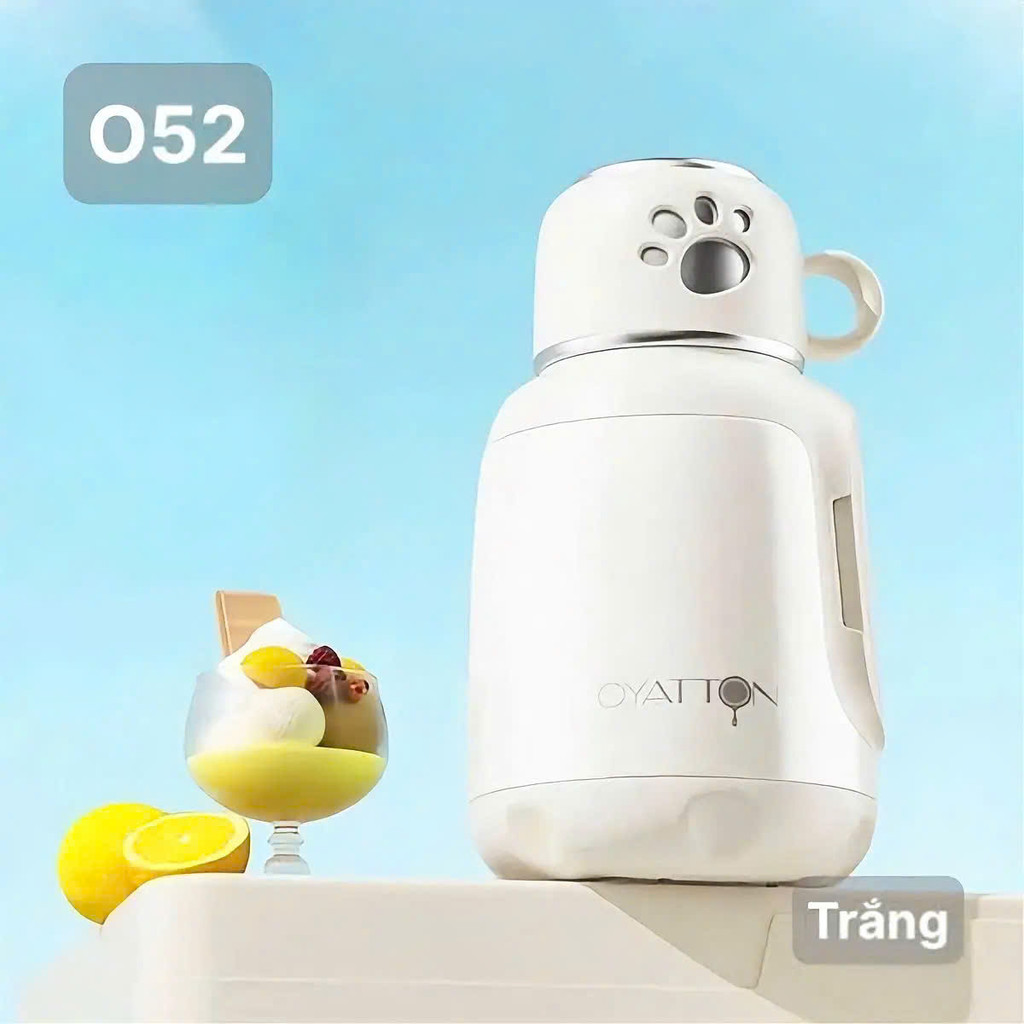 Bình Giữ Nhiệt Oyatton 1L Inox 316L Hình Chân Mèo – Bình Nước Cao Cấp Giữ Nhiệt Lâu