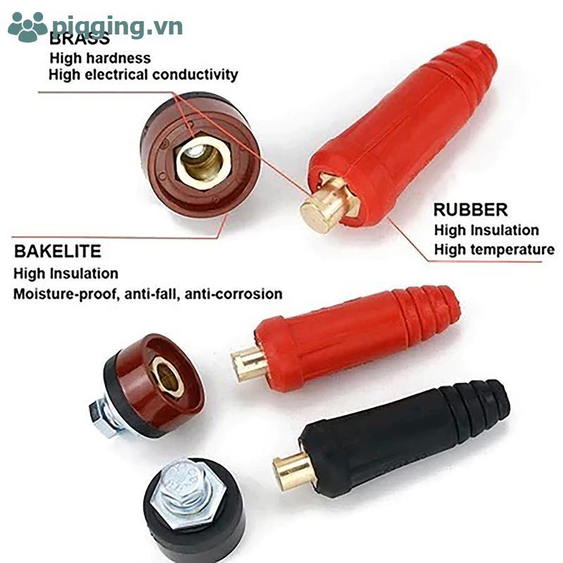 Đầu nối cáp hàn Châu Âu Piqging DKJ10-25, Lắp Qui Nam / Nữ VN