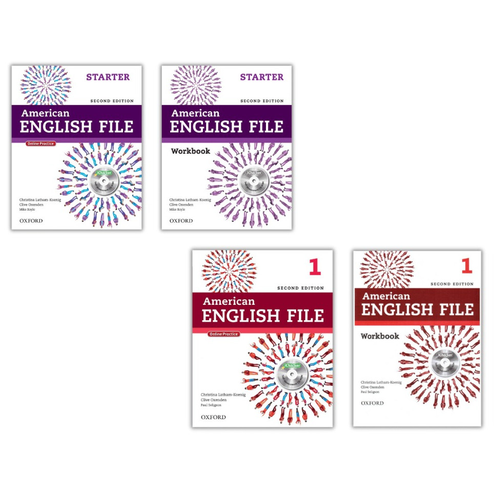 In màu, đen trắng - American English File 2nd edition - bộ 2q SB+WB - có file nghe đáp án