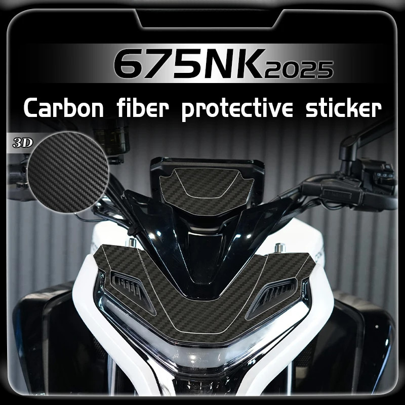 Dành Cho CFMOTO 675NK 675 NK675 675 675nk 2025 3D Sợi Carbon Bảo Vệ Miếng Dán Bình Nhiên Liệu Miếng 