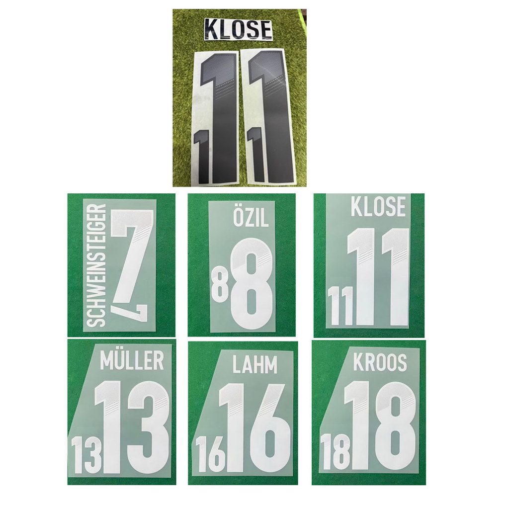 2012 Germanny Nameset Retro In Hình Klose Muller Reus Lahm Kroos Schweinsteiger Soccer Patch Huy Hiệ