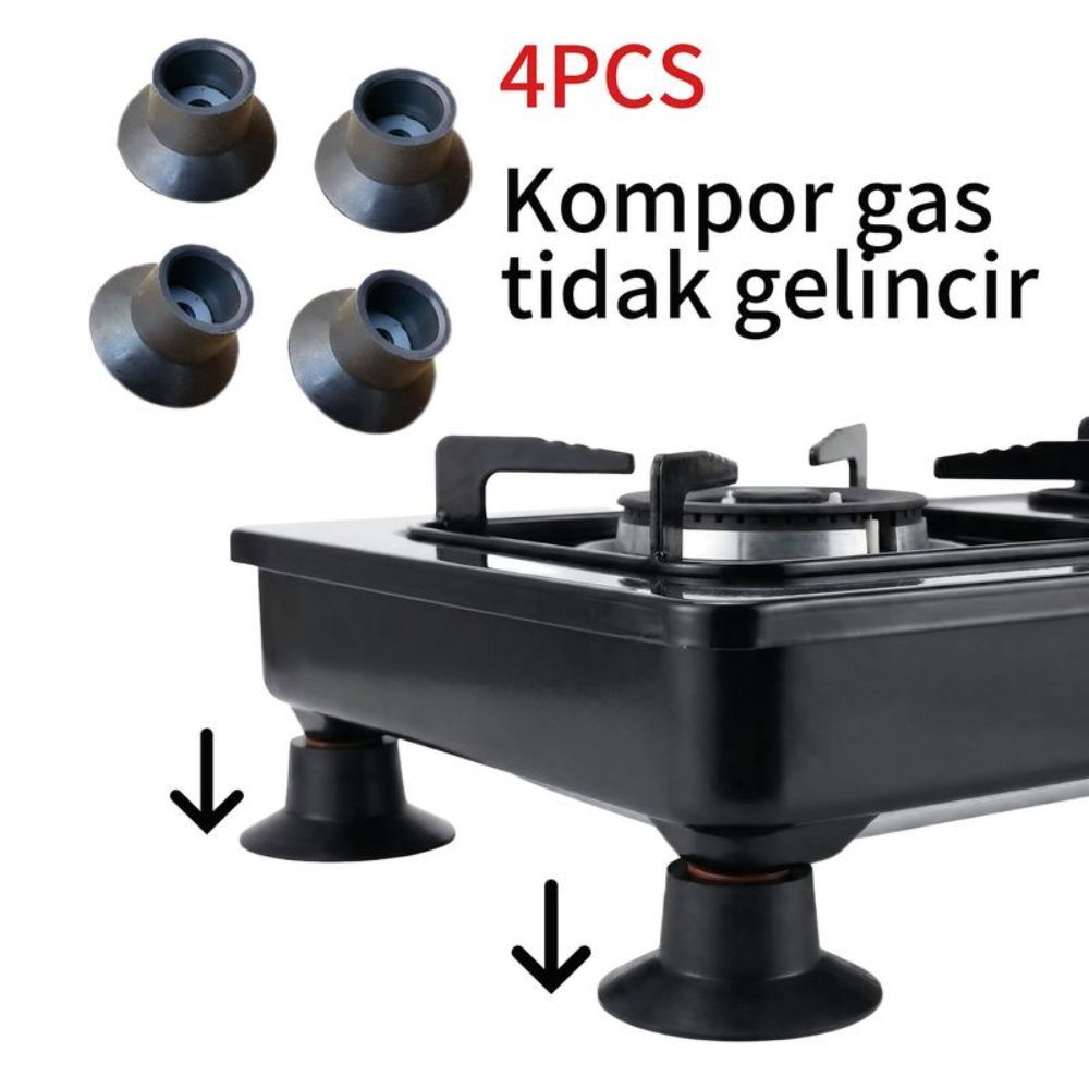 4 Bếp Gas Đa Năng Chân Thảm Hút Bếp Gas Chống Mài Mòn Miếng Lót Chống Trơn Trượt Thay Thế Im Lặng Nh