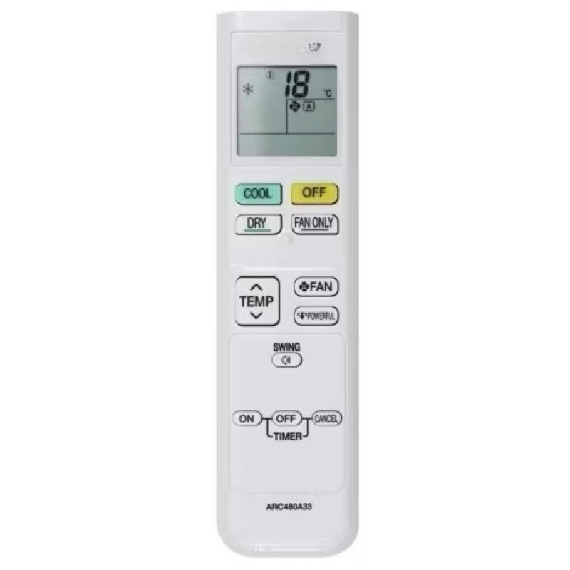 REMOTE Máy Lạnh DAIKIN GA 32 LOẠI 1 CHIỀU - ĐIỀU KHIỂN ĐIỀU HÒA GA32 DAIKIN ÍT NÚT - BH 2 tháng